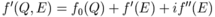 f^\prime(Q,E) = f_0(Q) + f^\prime(E) + i f^{\prime\prime}(E)