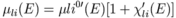 \mu_{li}(E)=\mu{li}^{0\prime}(E)[1+\chi_{li}^\prime(E)]